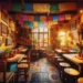 Cozy Tamaleria Interior: Colorful Decor and Mexican Dining