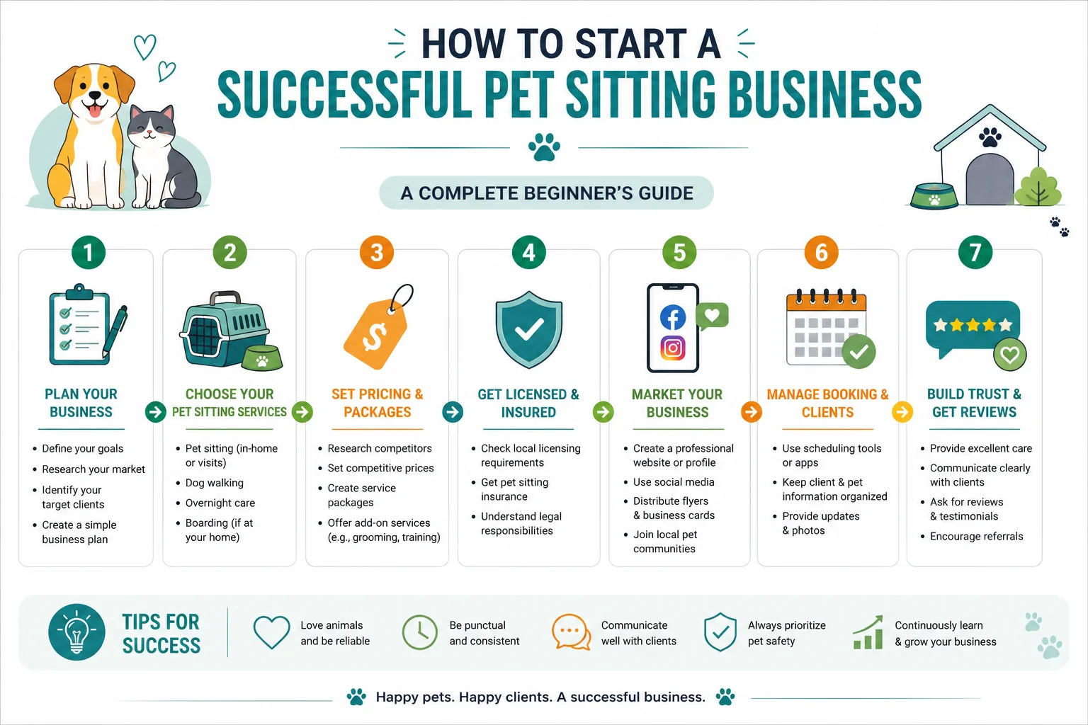 How to Start a Successful Pet Sitting Business: Complete Beginner’s