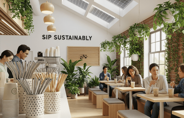 Eco-Friendly Boba Cafe: Sip Bubble Tea Without the Guilt