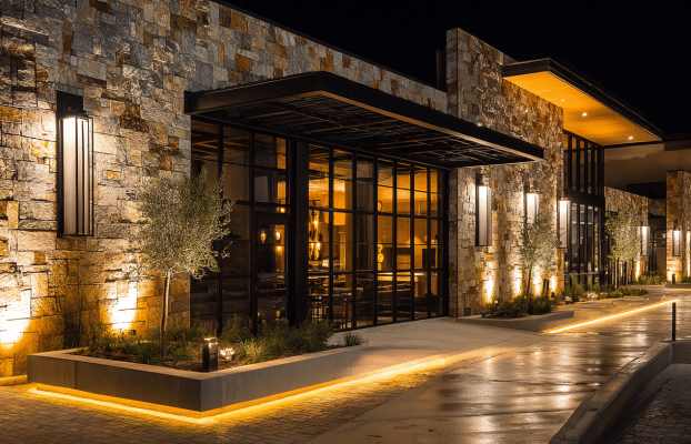 Modern Restaurant Entrance Lighting Design Inspiration You’ll Love