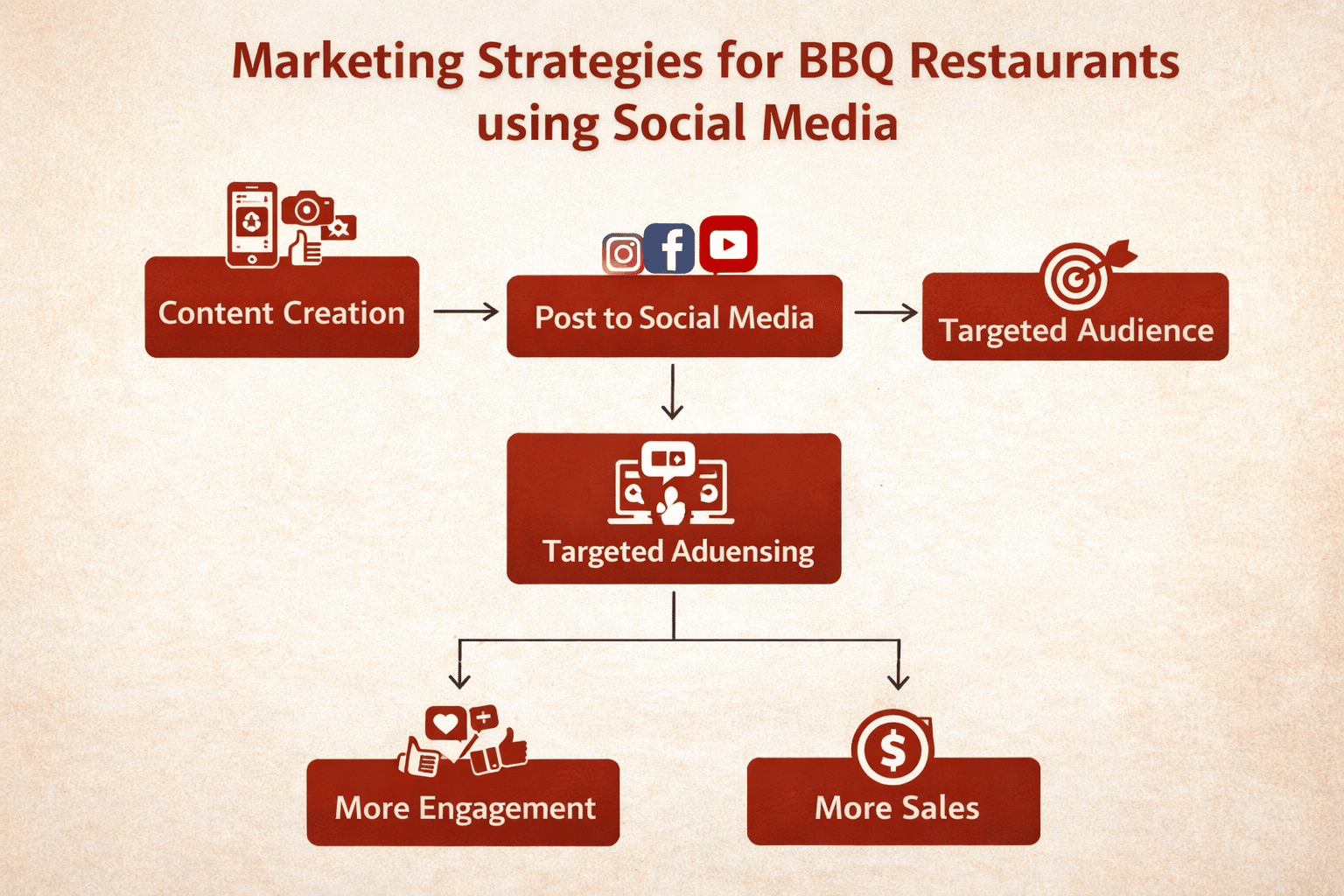 marketing strategies for BBQ restaurants using social media flow