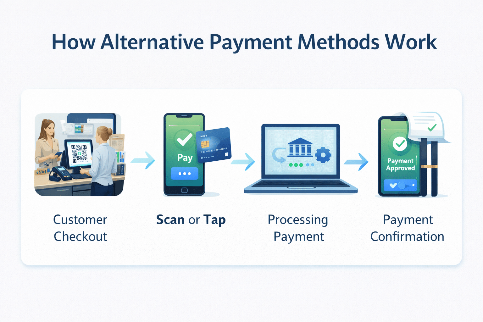 What are alternative payment methods comparison infographic