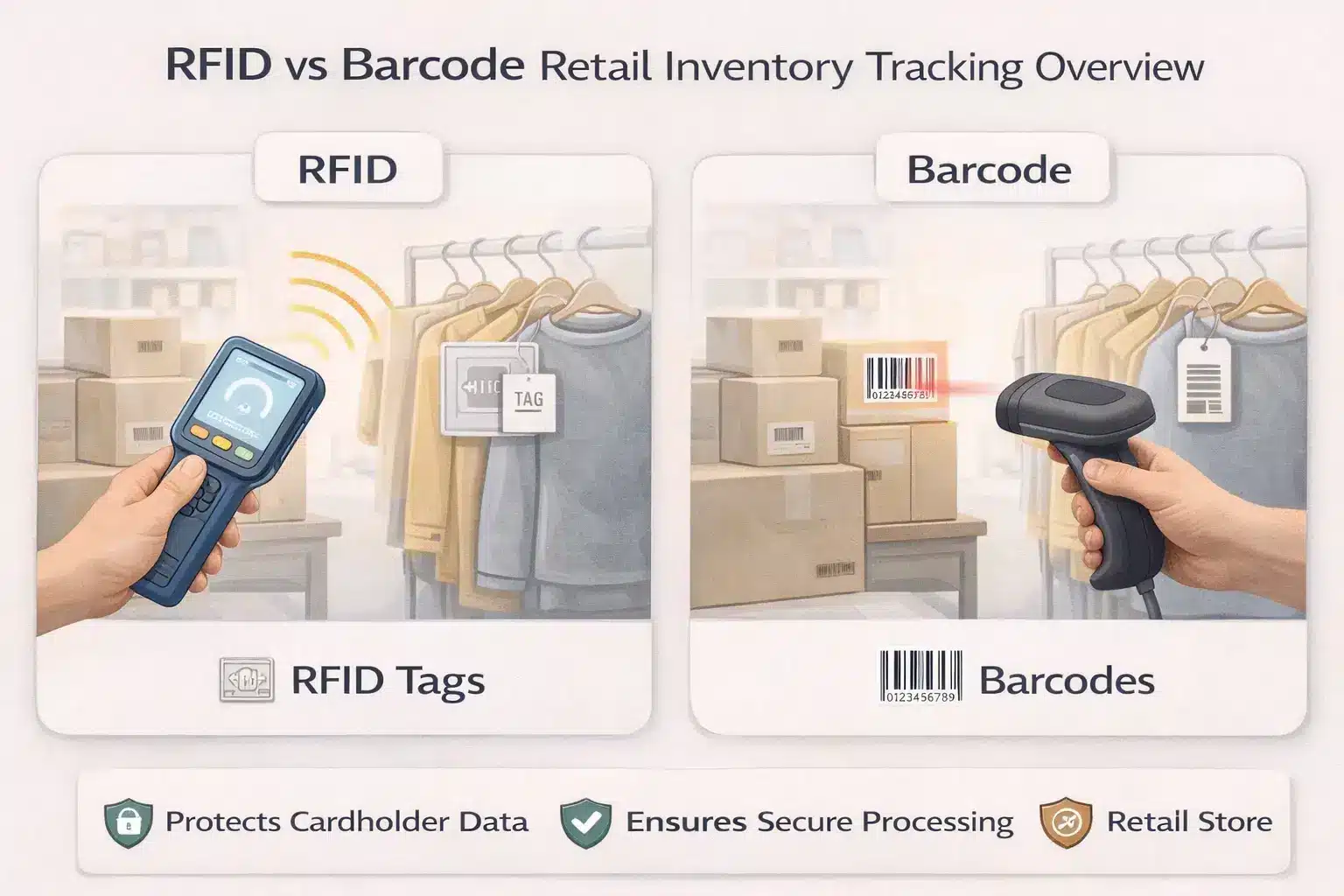 RFID vs Barcode Retail Inventory Tracking: Which One Wins? - Biyo POS
